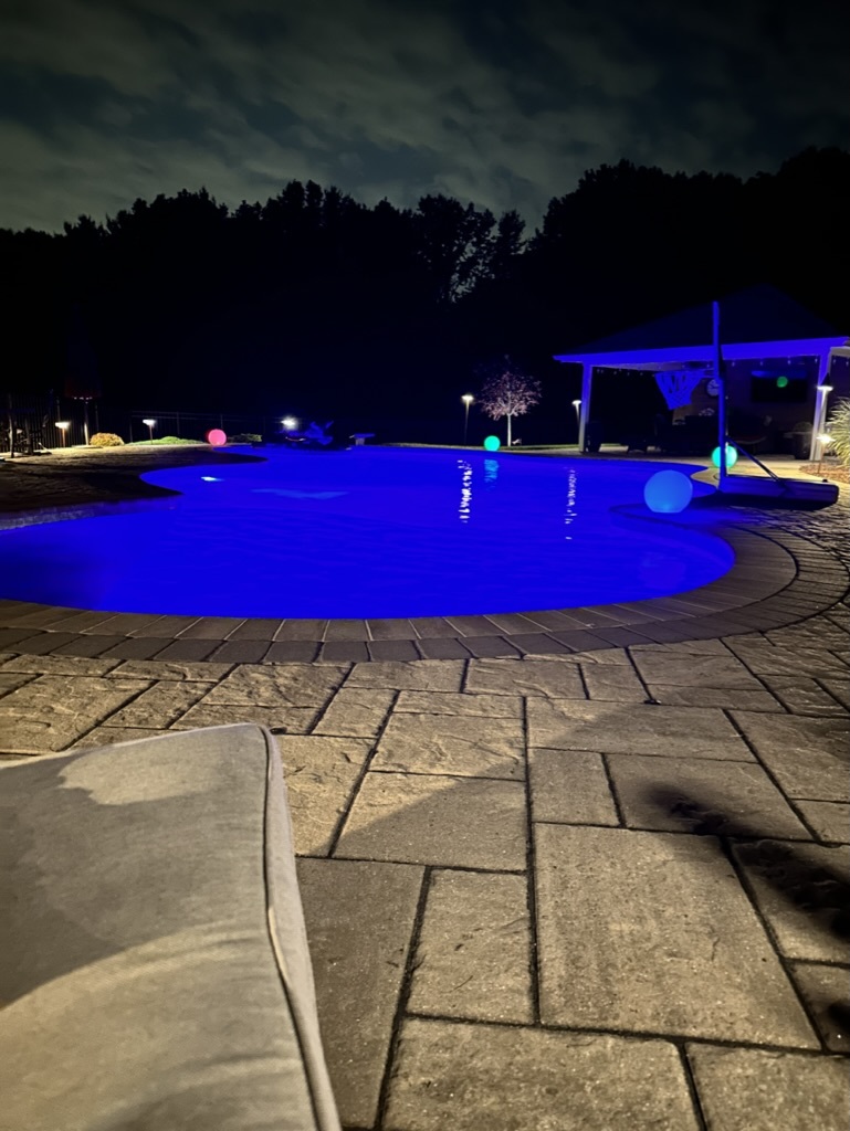 Pool at night